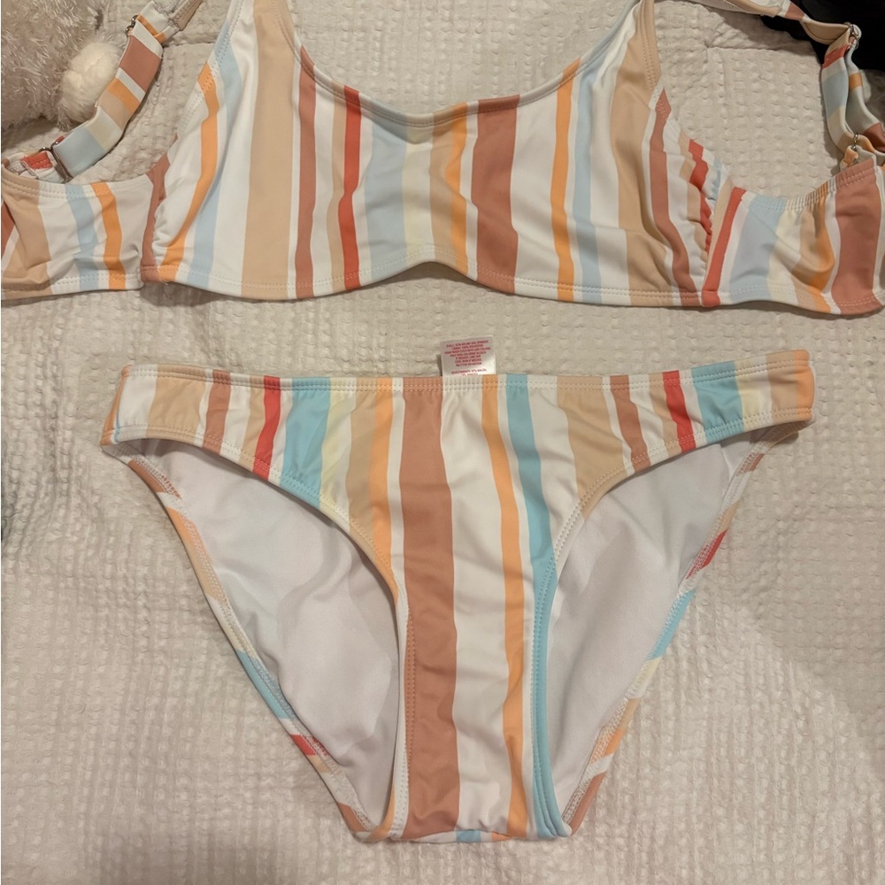 Xhilaration Multicolor Striped Bikini
